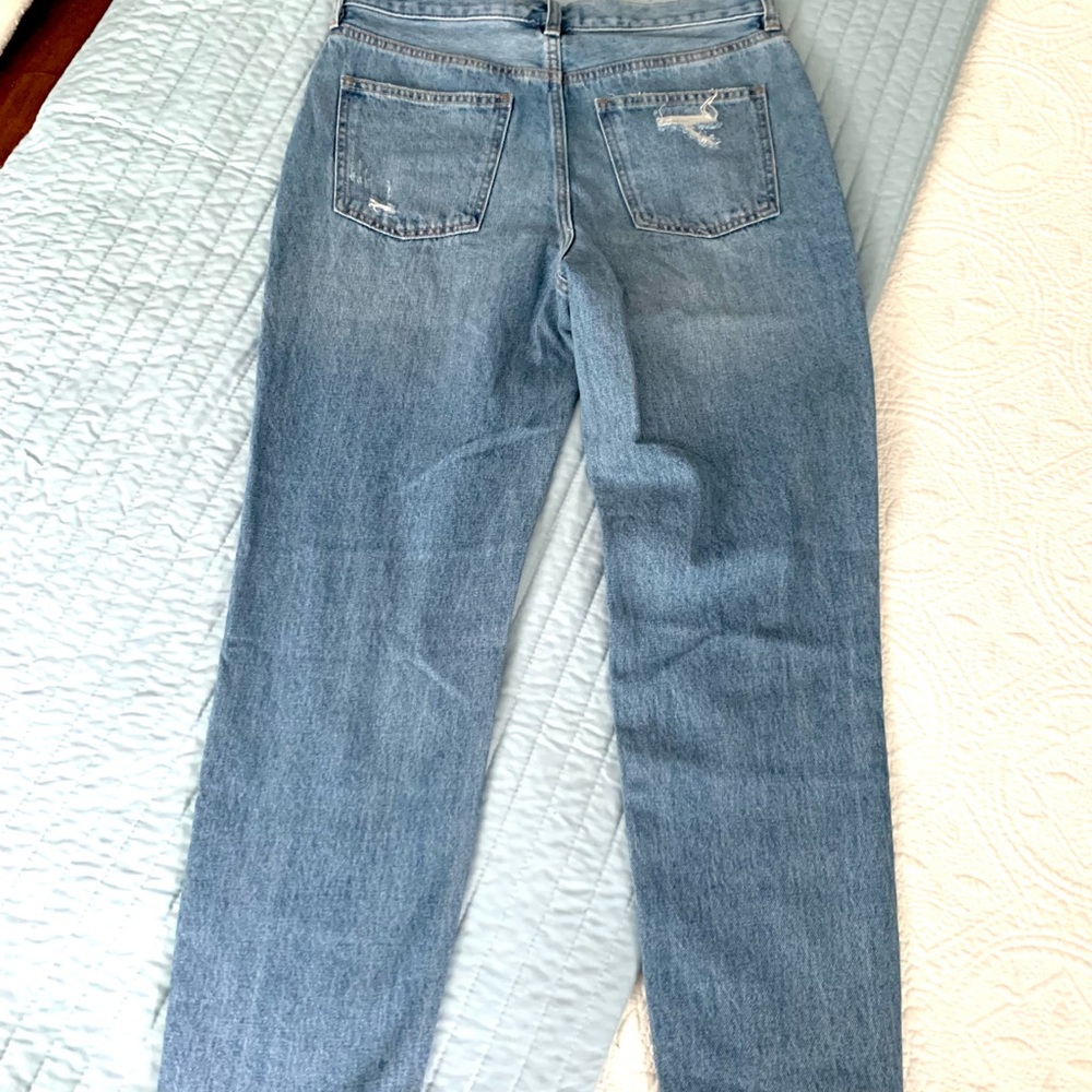 We the Free Blossom Rigid Distressed Jeans Sz 28 - Picture 4 of 10
